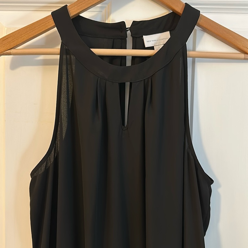 New York & Co Black Romper Size L